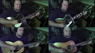 50s Kay L5115, 50s Kay Old Kraftsman, 1977 Yamaha FG75, 1972 Hofner Western