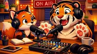 Small Fox & Big Tiger Funny Podcast Unlimited Fun with Questions & Answers ⚡️✨