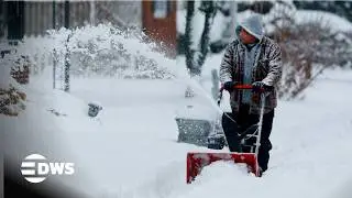 SNOW CHAOS: Snowstorm Hits Montvale New Jersey with Streets Covered in Heavy Snowfall | AL14
