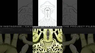 Drawing a Trippy Poster #illustration
