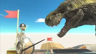 Overcoming Obstacles to Destroy Skeleton Warrior - Animal Revolt Battle Simulator ARBS