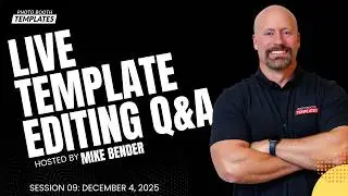 Live Photo Booth Template Editing Q&A | Seasonal Snowflakes Theme + Guest Request (Session 9)