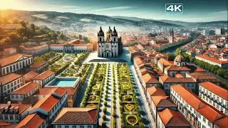 Viseu Vista: A 4K Aerial Adventure | Soaring Over the Heart of Portugal 🚁🏰