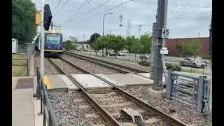 Metro Transit Light Rail bypass at 46th Street Transit Center in Minneapolis, MN (Metro Blue Line)