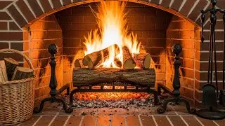 Relaxing Christmas Fireplace with Cozy Crackling Fire Sounds for Sleep and Holiday Comfort