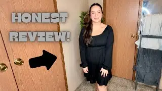ANRABESS Dress Review &ndash; Lantern Sleeve & Square Neck Fall Style
