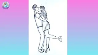 How to draw a beautiful couple || step by step easy way- for Beginners || pencil drawing 