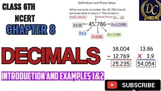 Class 6th Maths Chapter 8 decimal introduction #video #introduction #decimal