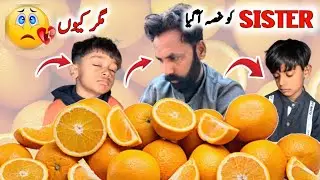 Spicy Orange Challenge Flop | Orange challenge| Sister Ko Ghosa AA Gaya