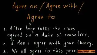 Разница между agree with, agree on и agree to