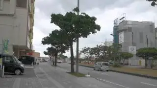【沖縄】この冬一番の大寒波によって、強い風が吹き荒れていた那覇市内