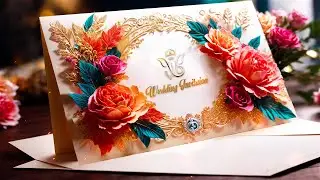 Whimsical Floral 3D Wedding Invitation Slideshow After Effects Template