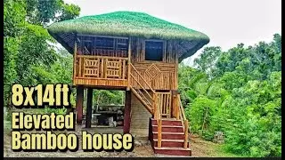 ELEVATED BAMBOO HOUSE| 1 ROOM | 8x14ft TRIPLE WALLING