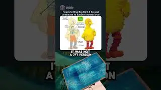 man inside big bird