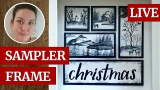 🔴Stamping A Samler Frame With #stampinup #snowfront