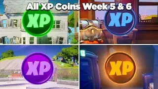 All XP Coins Location Guide - Fortnite Season 2 Week 5 & 6 (All Green, Blue, Purple & Gold XP Coins)