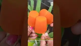 Orange Flavour Ice-cream Recipe ✅#homemade#icecream#orange#homemadeicecream#foodshorts#viral#shorts