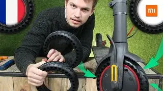 TUTO Xiaomi - Monter un pneu plein sur la roue AVANT d’une M365 Pro - Mi 3 ! 🛴 💚  🔧