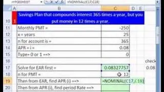 Excel Finance Trick 9: Daily Interest But Monthly Deposits?!