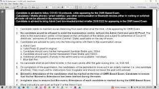 Master Cadre Exam Centre Update * Admit Card Download * Exam Centre* Biometric Attendance Info