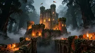 Celtic Tavern Music 🏰 Cozy Fog on the Castle and Mystic Ambience