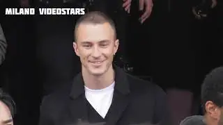 Drew Starkey ( Outer banks ) @ Milan Fashion Week 14 january 2024 show Prada - Milano