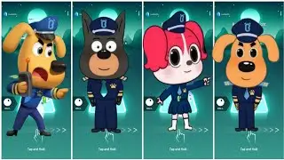 SHERIFF LABRADOR EXE vs DOBIE EXE vs SHERIFF PAPILLON EXE x Coffin Dance | part 61 Tiles Hop