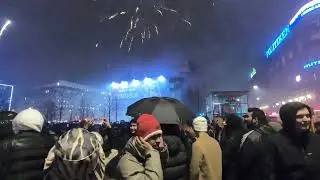 New Year's Eve at R&aring;dhuspladsen Walking Street | Fire Crackers 2023 | Fireworks Copenhagen Denmark