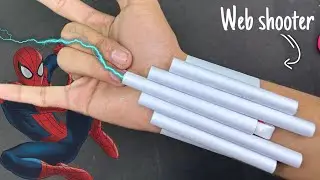 HOW TO MAKE SPIDER MAN WEB SHOOTER WITHOUT STEEL SPRING | DIY WEB SHOOTER