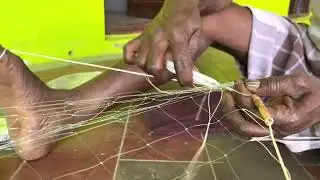 Thakkai Valai  kattuvathu | Fish net Making