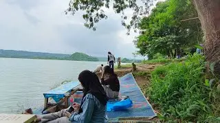 Danau Tobanya Cirebon Hari Weekend Asik Sambil Mancing Ikan, Nongkrong Sambil Menikmati Suasananya