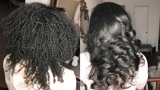 SHE HASN'T FLAT IRONED HER HAIR IN 4 YEARS!!