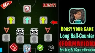 GOATED🐐4-2-3-1 ( 3 AMF ) How To Build  Best Long Ball Counter | Squad Building in eFootball 2025 🤩 !