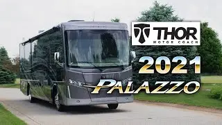 Spectacular 2021 Thor Palazzo Class A diesel pusher motorhome.