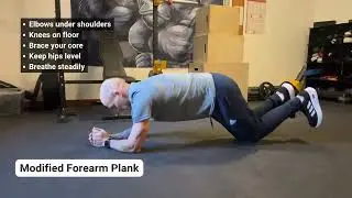 Modified Forearm Plank Demonstration