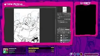Drawing Shonen Punx! vol.1 cover art (livestrem VOD) pt.2