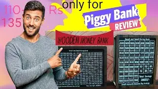 Piggy Bank|| Gullak|| Bhishi|| Money Bank|| Wooden Piggy bank|| wooden money Bank Review
