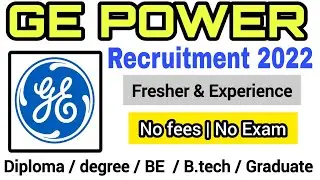 GE Power company|Mechanical engineering jobs | Diploma job |jobs in chennai |job vacancy 2022|it job