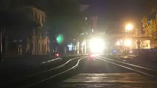 Night meter gauge train in Kaiyuan Yunnan