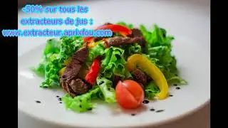 Test Pack Extracteur de jus Omega VSJ843 Rouge avec Kit presse-agrumes
