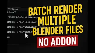 БЕСПЛАТНЫЙ способ пакетного рендеринга файлов Blender без открытия Blender!