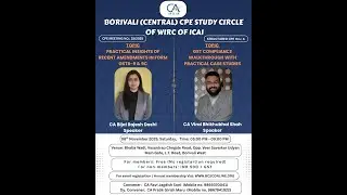 GST Compliance walkthrough with Practical case studies Speaker - CA Viral Bhikhubhai Shah