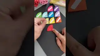 Mini and cute rainbow umbrellas with children to do kindergarten handcrafts. Handmade DIY parent