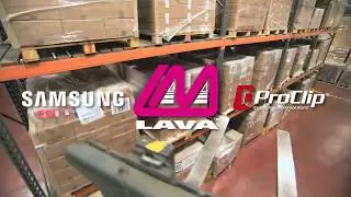 Forklift-Mounted Connected Tablet Samsung - LAVA - Proclip Solution
