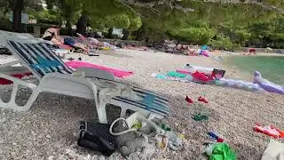 5).Хорватія-24.06.21, Брела-один з багатьох пляжів