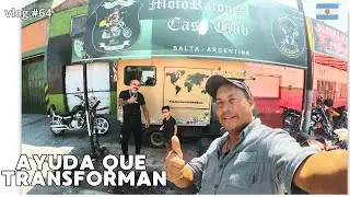 vlog#64 LLEGO EL AUXILIO en la RUTA -Cadena de FAVORES que CAMBIÓ la casa  de un MOTOCICLISTA: SALTA