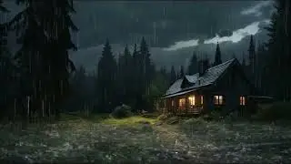 End Sleepless Nights in 3 Minutes with Growling - Rain & Shrill Thunder on Rickety Tin Roof at Night