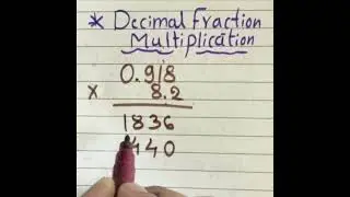 #decimal fraction to multiplication #shorts #shortsvideo #maths #ಗುಣಾಕಾರಕ್ಕೆ ದಶಮಾಂಶ ಭಾಗ
