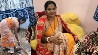 Itna kaam kaise karu thund mein 😱 #vlog 
