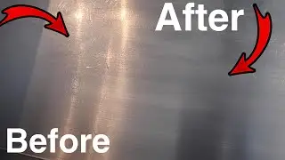 #1 BEST WAY to Remove Scratches from Stainless Steel!